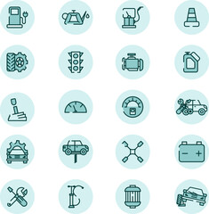 Automobile service, illustration, vector on a white background.