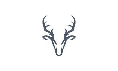 Fototapeta na wymiar Deer head creative design logo vector. Deer illustration