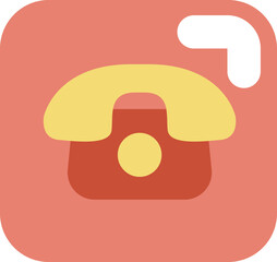 Delivery telephone, illustration, vector on a white background.