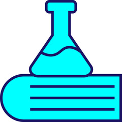 Chemistry subject, illustration, vector on a white background.