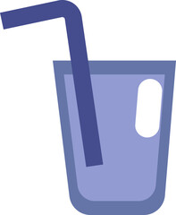 Juice glass, illustration, vector on a white background.