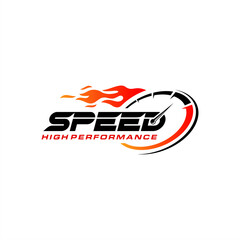 Fast and speed logo template vector image