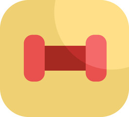 Gym hobbie, illustration, vector on a white background.