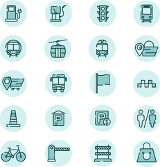 Road trip, illustration, vector on a white background.