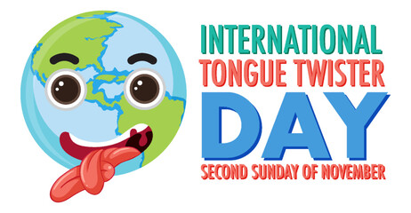 International Tongue Twister Day Banner Design