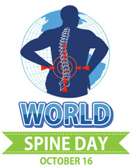 World Spine Day Banner Design