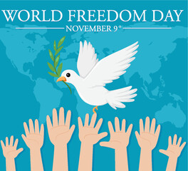 World Freedom Day Banner Design