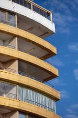Fototapeta premium Balconies in a multi-storey building.