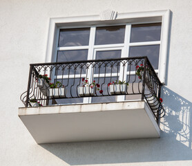 Balcony in the white house.