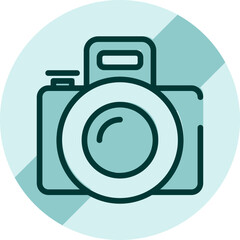 Warning sign no photo, illustration, vector on a white background.