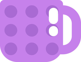 Winter hot tea, illustration, vector on a white background.