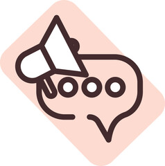 Mms ads, illustration, vector on a white background.