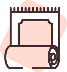 Carpet art, illustration, vector on a white background.