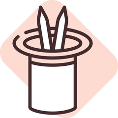 Magic art, illustration, vector on a white background.