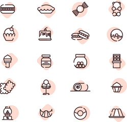 Sweet tooth, illustration, vector on a white background.