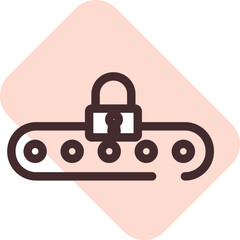 Computer keyword, illustration, vector on a white background.