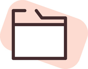 Computer files, illustration, vector on a white background.