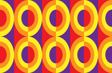 Abstract background with circles in bright colors.