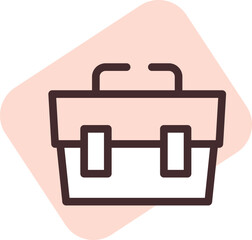 Human rights job, illustration, vector on a white background.