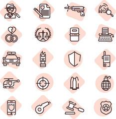 Human laws, illustration, vector on a white background.