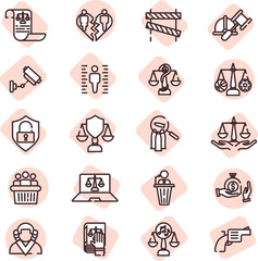 Social laws, illustration, vector on a white background.