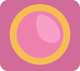 Make up eyeshadow, illustration, vector on a white background.