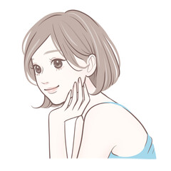 女性のイラスト素材