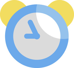 Morning alarm clock, illustration, vector on a white background.