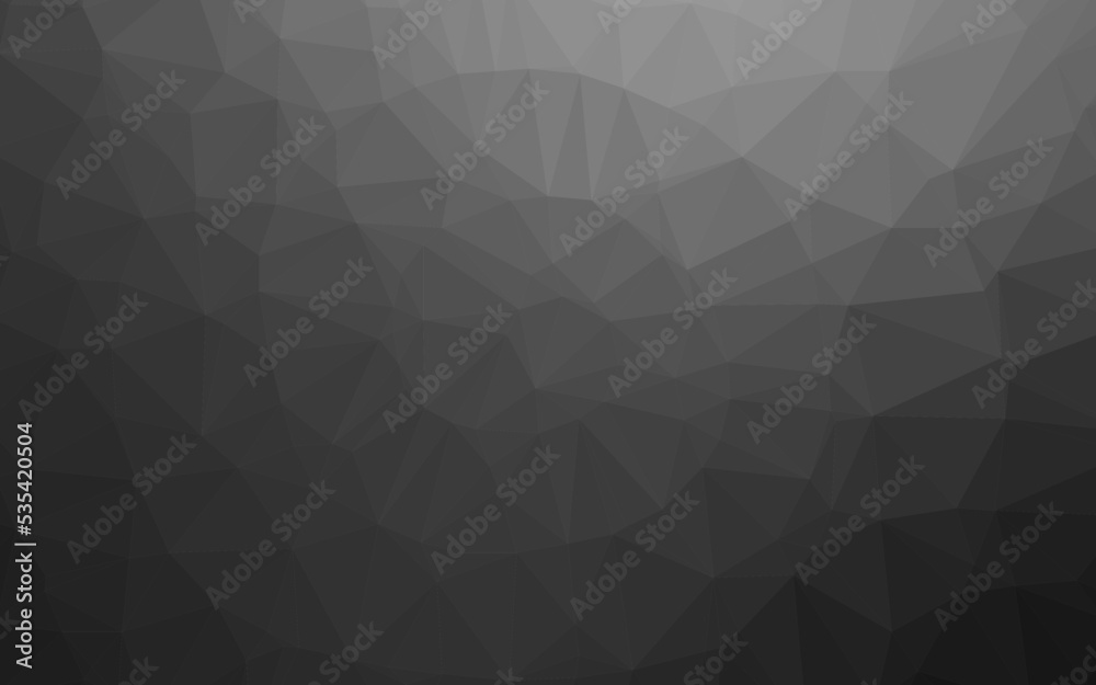 Wall mural Dark Silver, Gray vector shining triangular pattern.