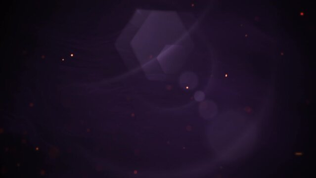 Fly particles and light effect in blue sky, abstract cinematic, business and corporate style background