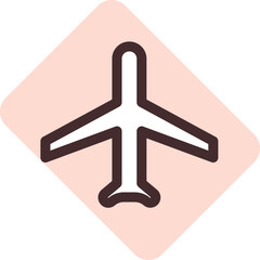 Phone airplane mode, illustration, vector on a white background.