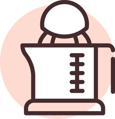 Restaurant juice, illustration, vector on a white background.