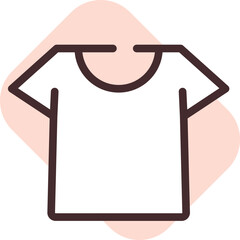 Shopping mall tshirt, illustration, vector on a white background.