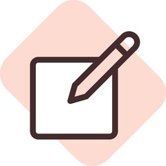 Edit media, illustration, vector on a white background.