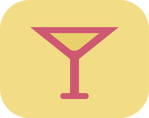 Travel coctail, illustration, vector on a white background.