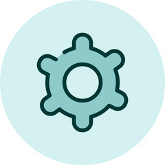 Settings icon, illustration, vector on a white background.