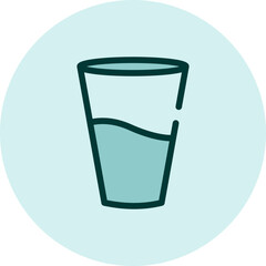 Women drink, illustration, vector on a white background.