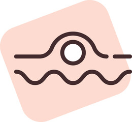 Allergy acne, illustration, vector on white background.