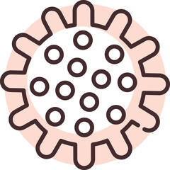 Seasonal allergy, illustration, vector on white background.