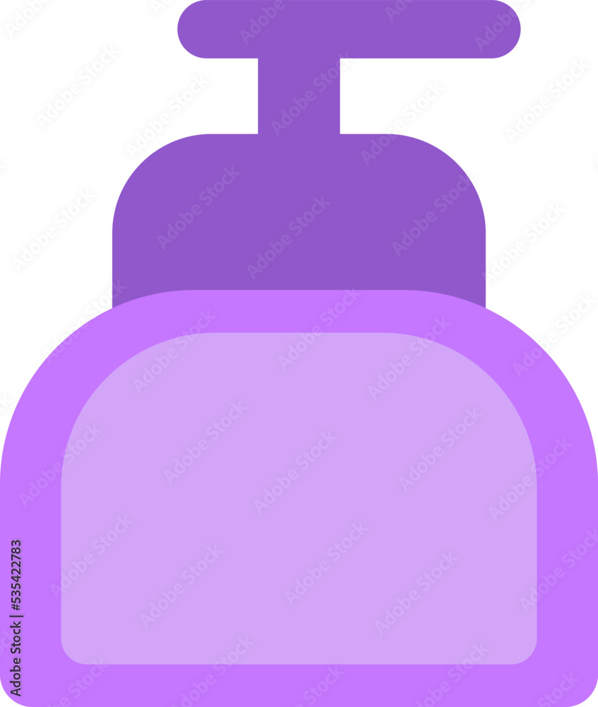 Canvas Prints Bathroom liquid soap, illustration, vector on white background.