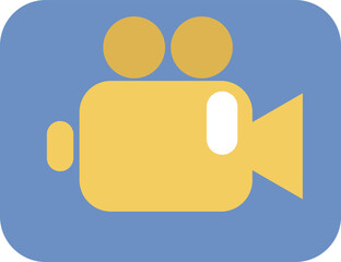 Appliance video camera , illustration, vector on white background.