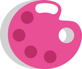 Art tool color palette, illustration, vector on white background.