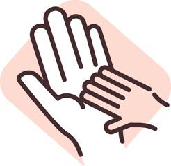 Charity and donation help, illustration, vector on white background.