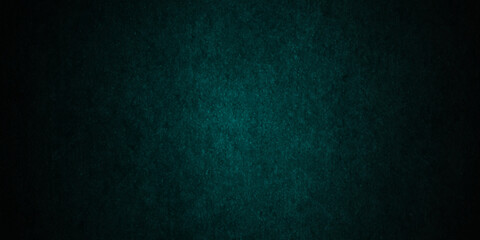 Black and green stone grunge concrete cement blackboard chalkboard wall floor texture. Black anthracite dark green grunge old texture panorama backdrop background.