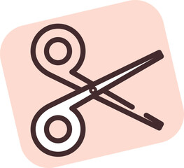Graphic design cut, illustration, vector on white background.