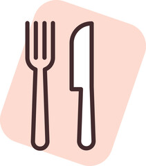 Hobby food tasting, illustration, vector on white background.