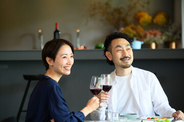 Image of a couple's anniversary Toast