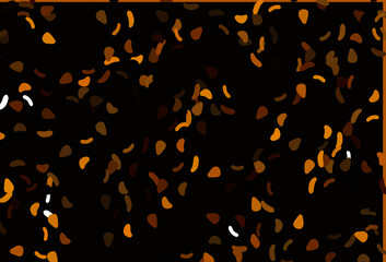 Light Orange vector background with abstract forms.