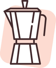 Office coffee machine, illustration, vector on white background.