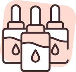 Printing color tonners, illustration, vector on white background.